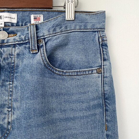 Re/Done Originals Straight Skinny Jeans Light Wash - Picture 8 of 16